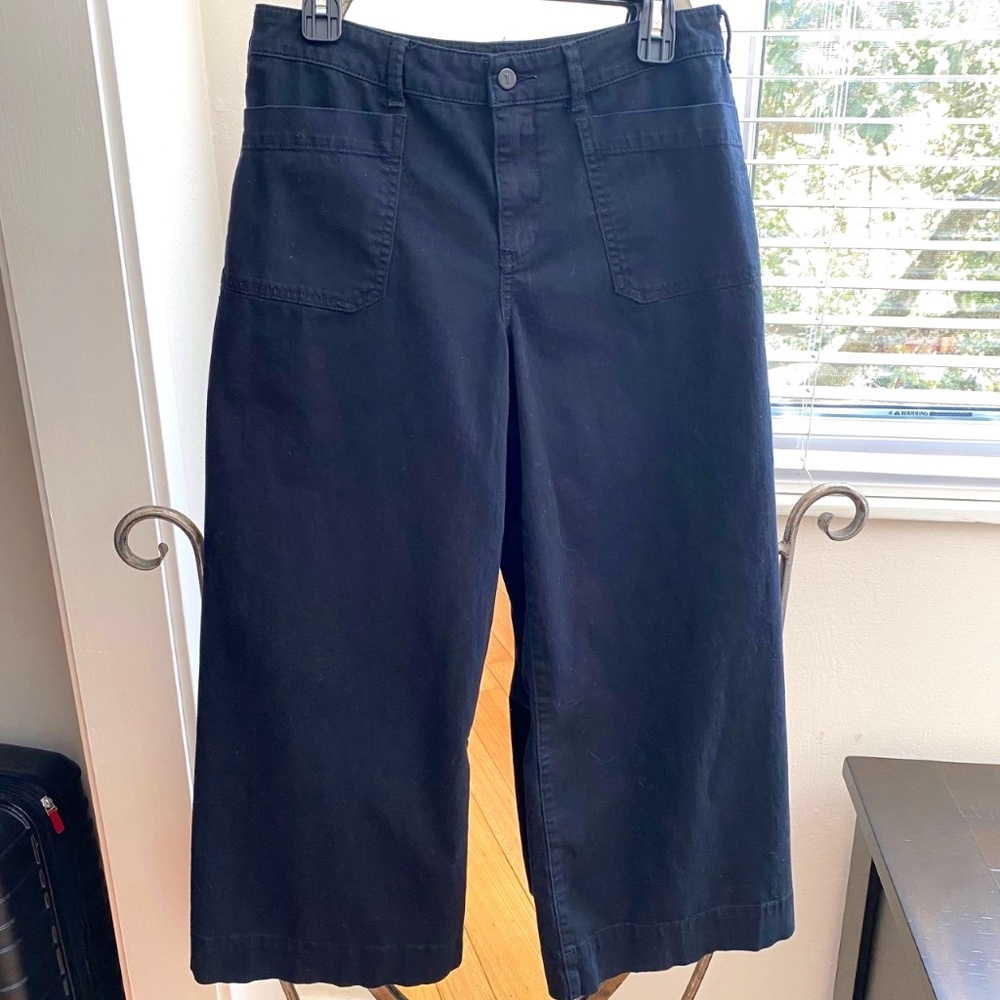 Anthropologie Pilcro cropped wide-leg trousers Size 28